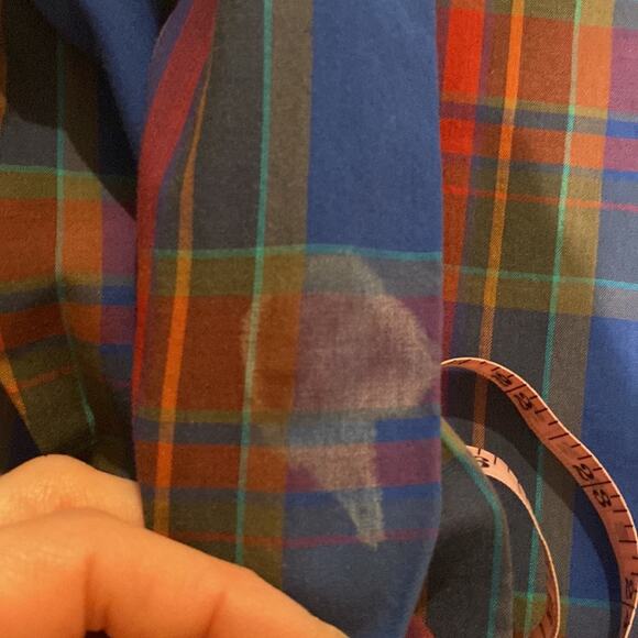 Vintage Ship N’ Shore Plaid Women’s Button Down Colorful Shirt Sz XXL Blue Red - Picture 7 of 11